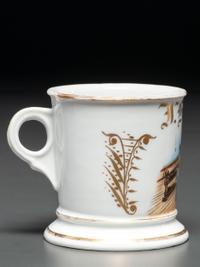 A Bowler's Porcelain Shaving Mug
