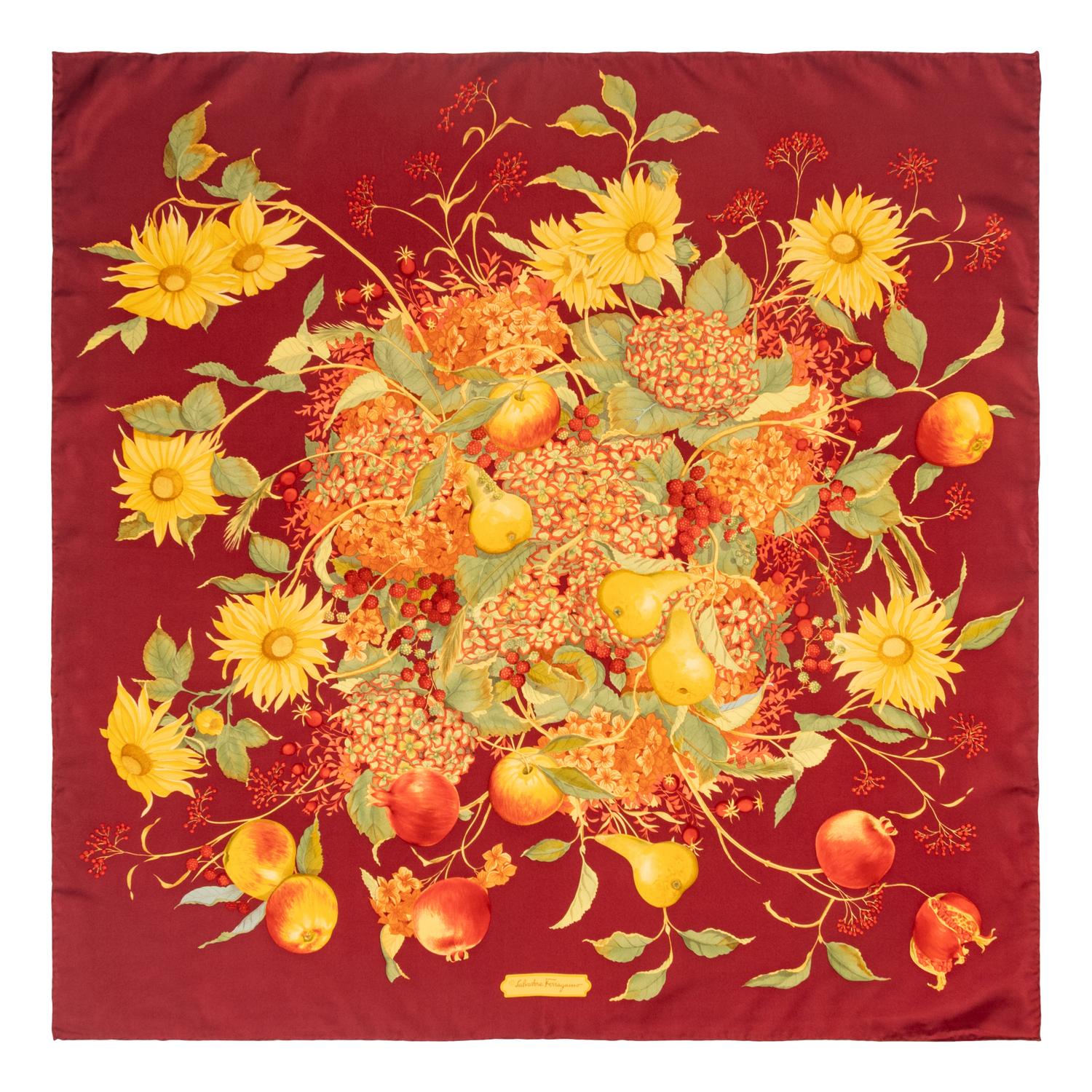 Four Designer Silk Scarves