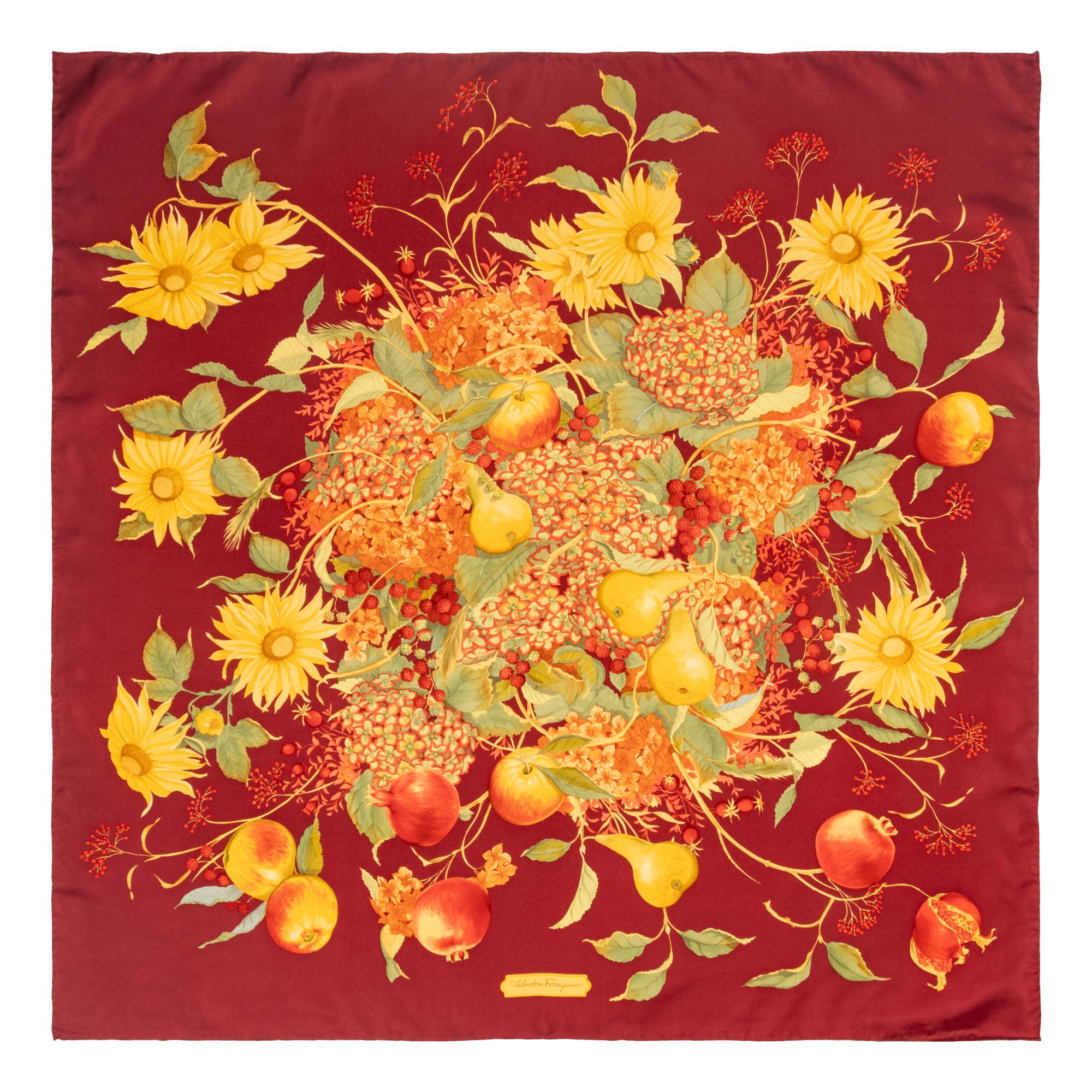 Four Designer Silk Scarves