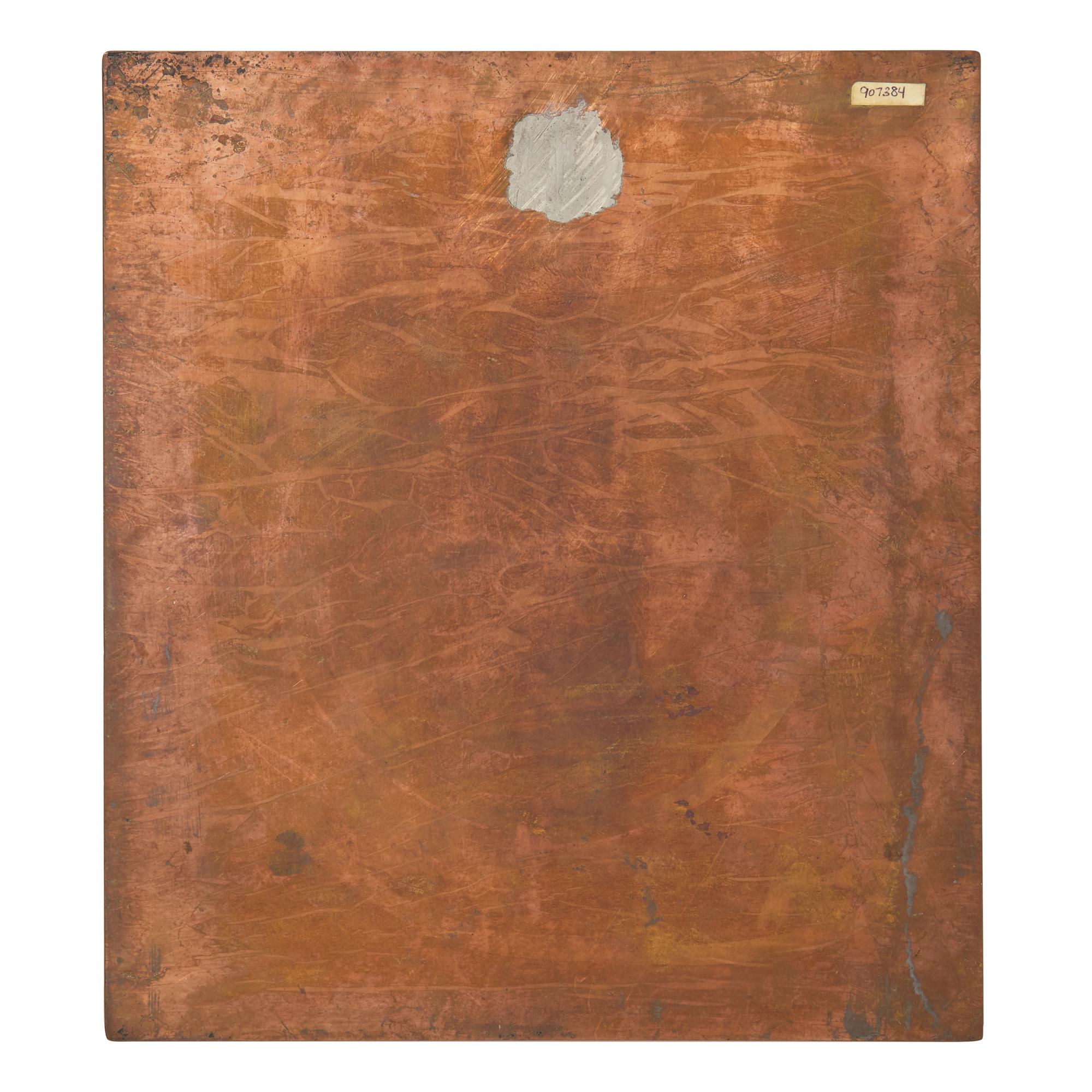 Marc Chagall (Belarusian/French, 1887–1985) — Original Copper Plate for Le Peintre au Chevalet , 1980