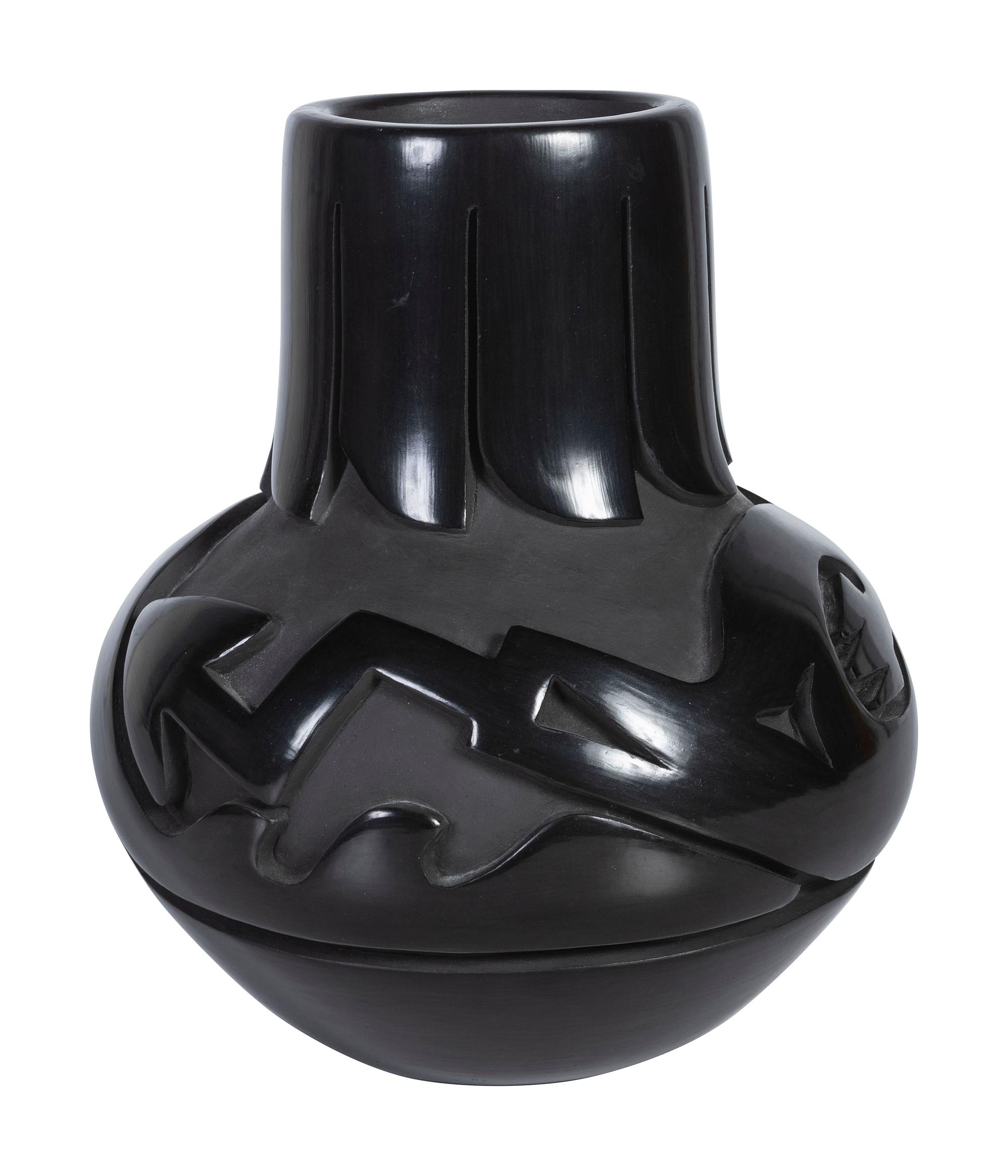 Blackware Pottery Vase