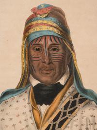 Three Hand-Colored Lithographs by George Catlin (American, 1796-1872) and a Lithograph Published by McKenney and Hall