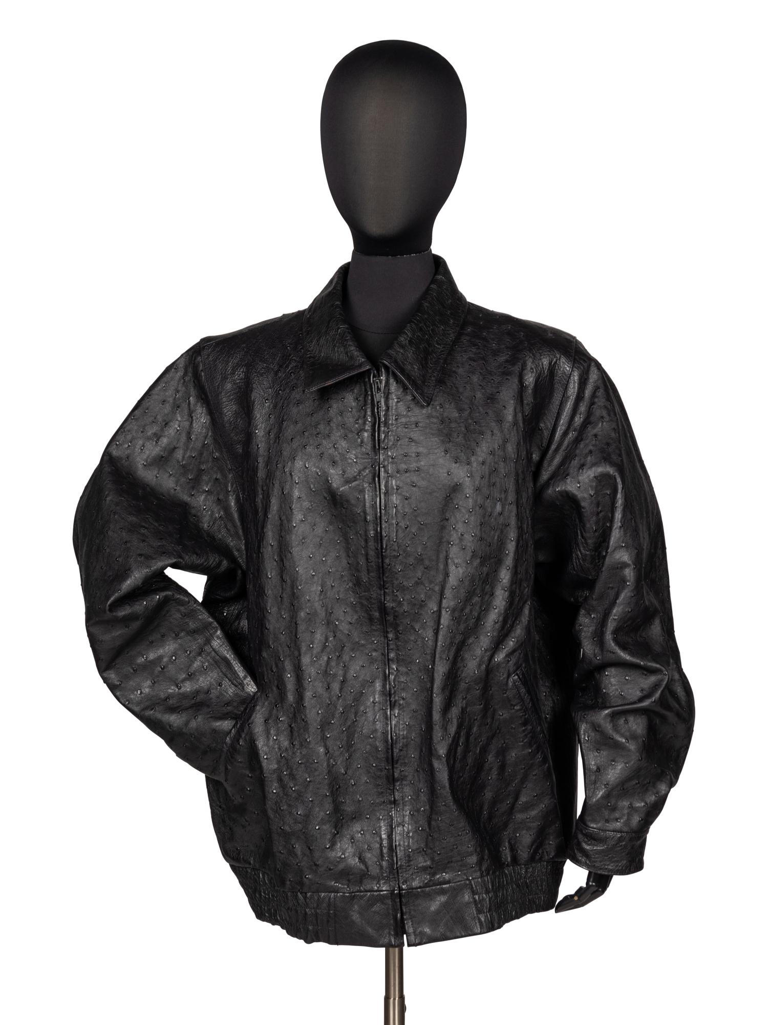 Mike Ditka's Personally Owned and Worn Ostrich Jacket: Bernini Beverly Hills