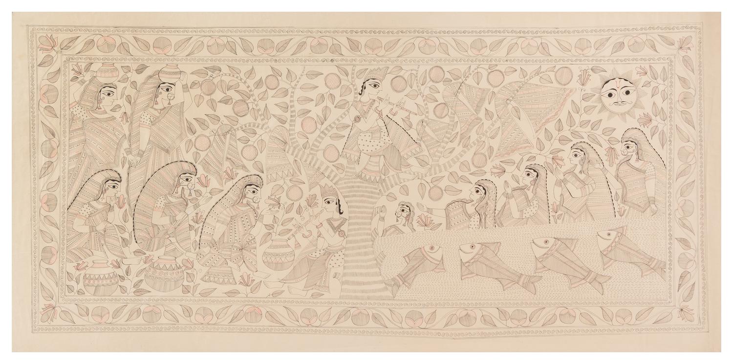 A Southeast Asian Ink on Paper Drawing