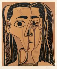 Pablo Picasso (Spanish, 1881–1973) Jacqueline au Bandeau de Face (Grand Tête de Femme) , 1962