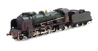 A Fulgurex Limited Edition Polychrome HO-Gauge S.N.C.F 2-8-2 Locomotive and Tender