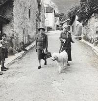 Carl Mydans (American, 1907–2004) — Alice B. Toklas and Gertrude Stein, with their poodle, Basket , 1944