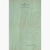 [Literature] Woolf, Virginia Typed letter, signed