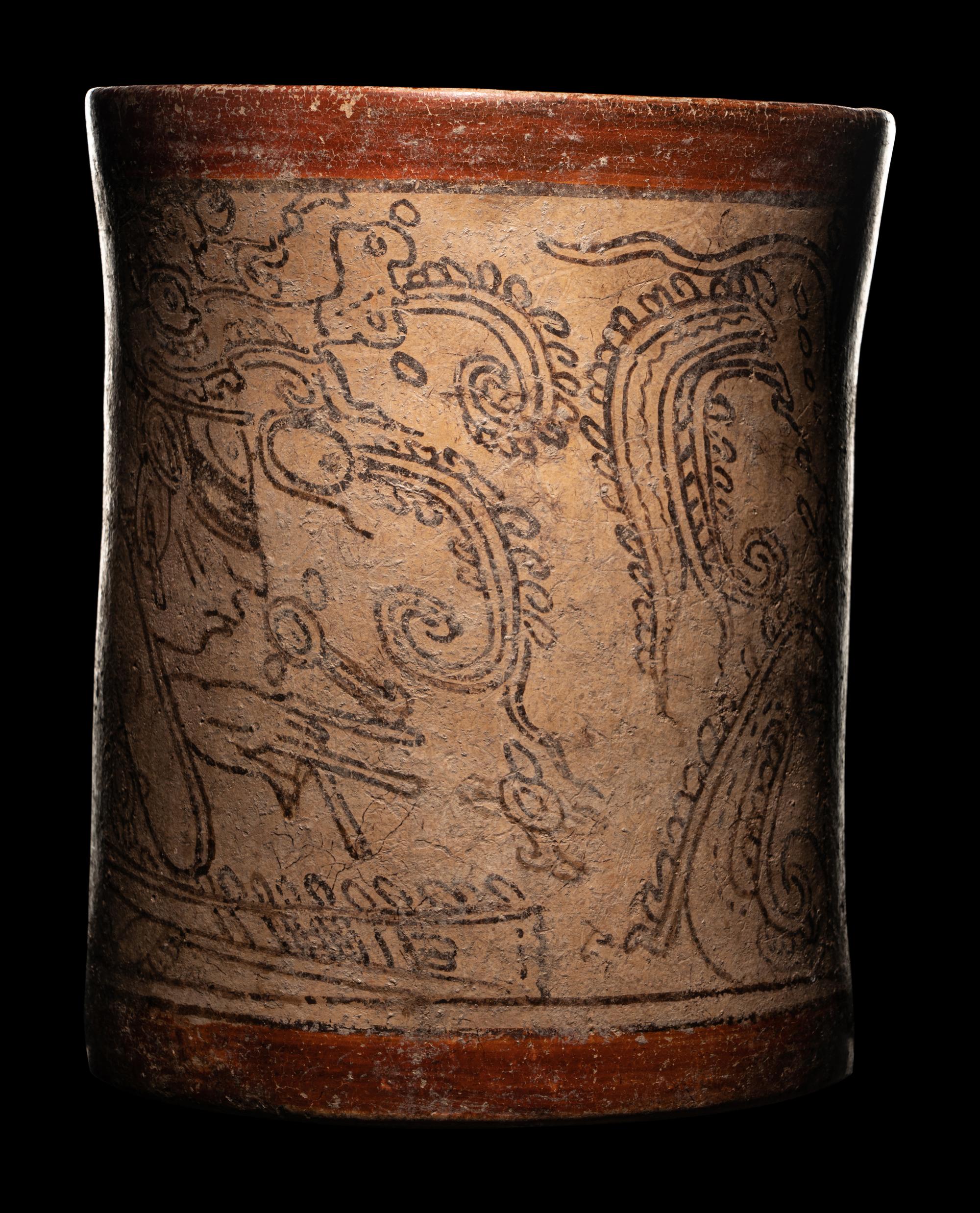 A Maya Codex Style Cylinder Vessel