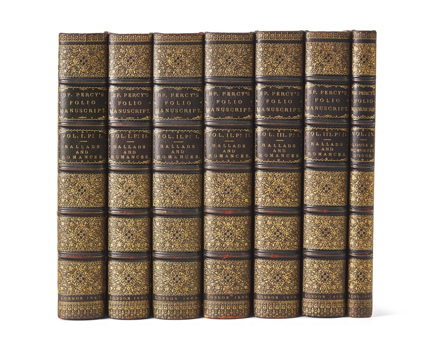 [Fine Bindings] [Percy, Bishop Thomas] Hales, John W., and Frederick J. Furnivall. Bishop Percy's Folio Manuscript