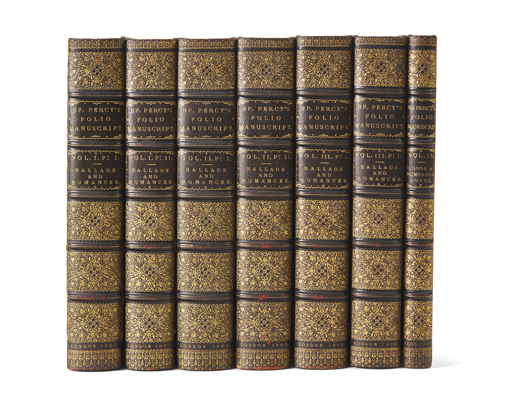 [Fine Bindings] [Percy, Bishop Thomas] Hales, John W., and Frederick J. Furnivall. Bishop Percy's Folio Manuscript