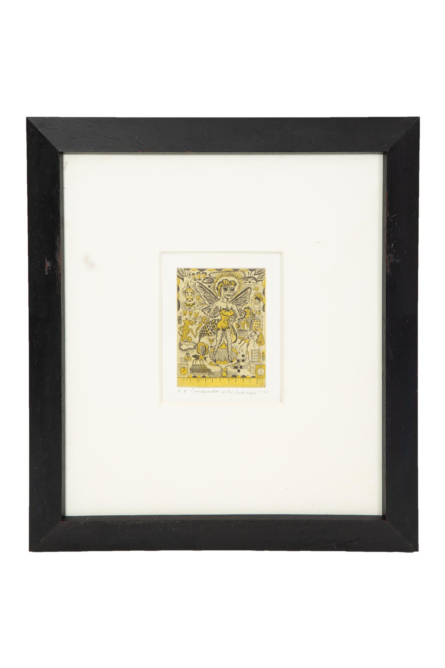 A Group of Four Prints ( Atomic Ant; Transformation of the (June Whore), 95; Wasp at Twilight, 97; and Cicada Making Rain, 96)