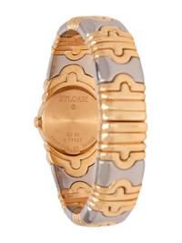 BVLGARI, REF. BJ 01 18K YELLOW GOLD AND STEEL 'PARENTESI' WRISTWATCH