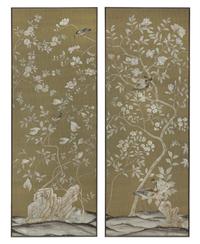 A Pair of De Gournay Wallpaper Panels