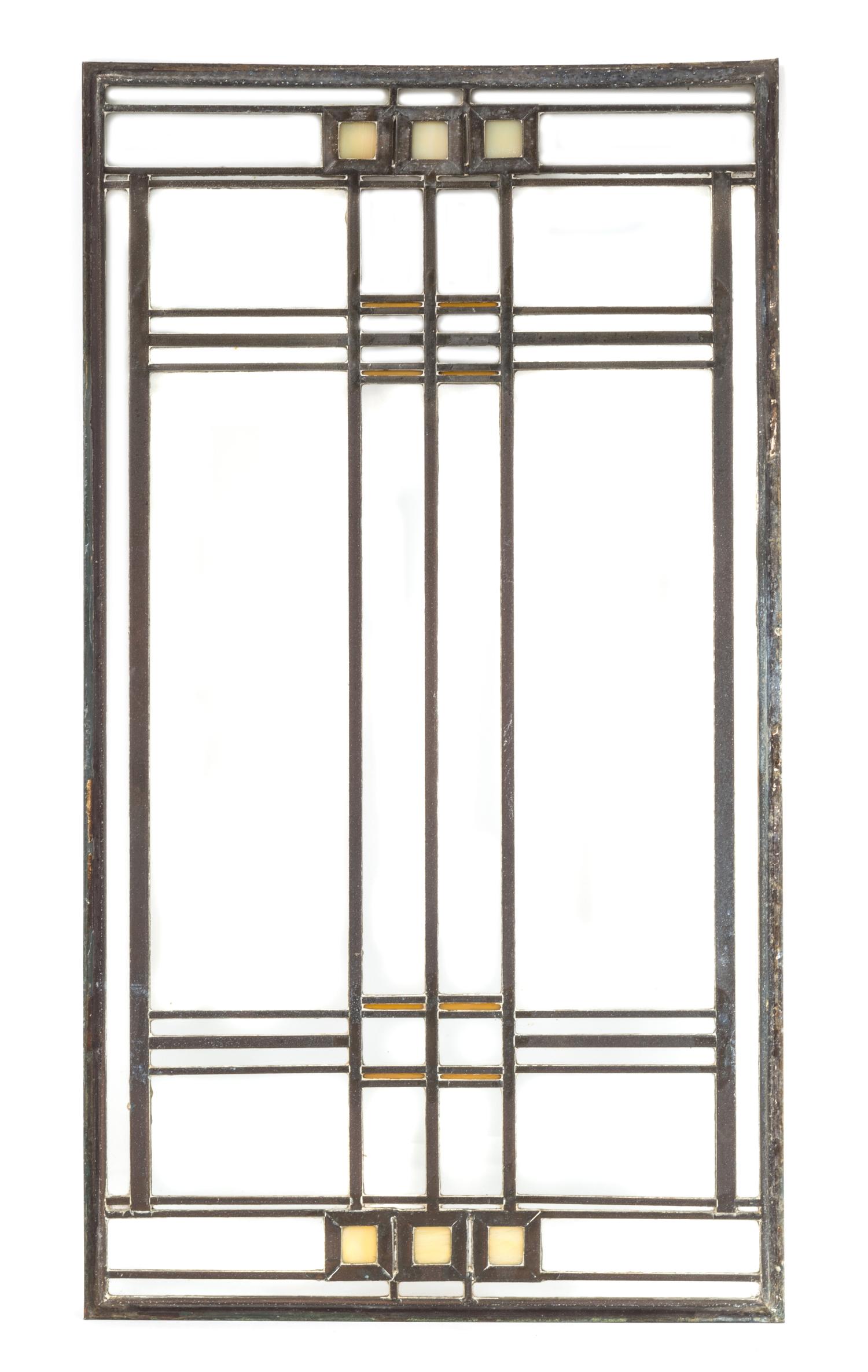Frank Lloyd Wright, (American, 1867-1959), an interior family room window from the Avery Coonley House, Riverside, Illinois, 1908-1912