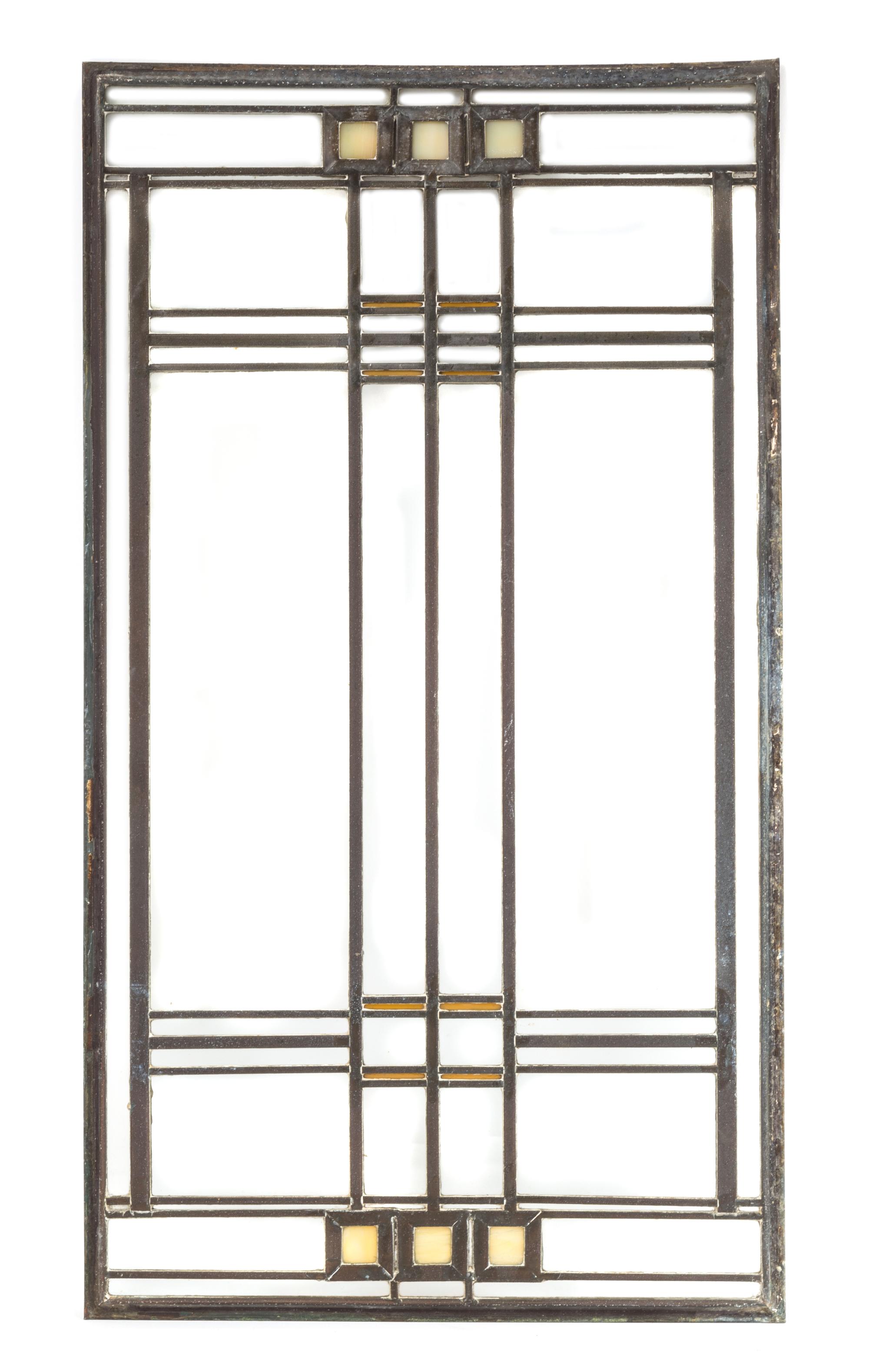 Frank Lloyd Wright, (American, 1867-1959), an interior family room window from the Avery Coonley House, Riverside, Illinois, 1908-1912
