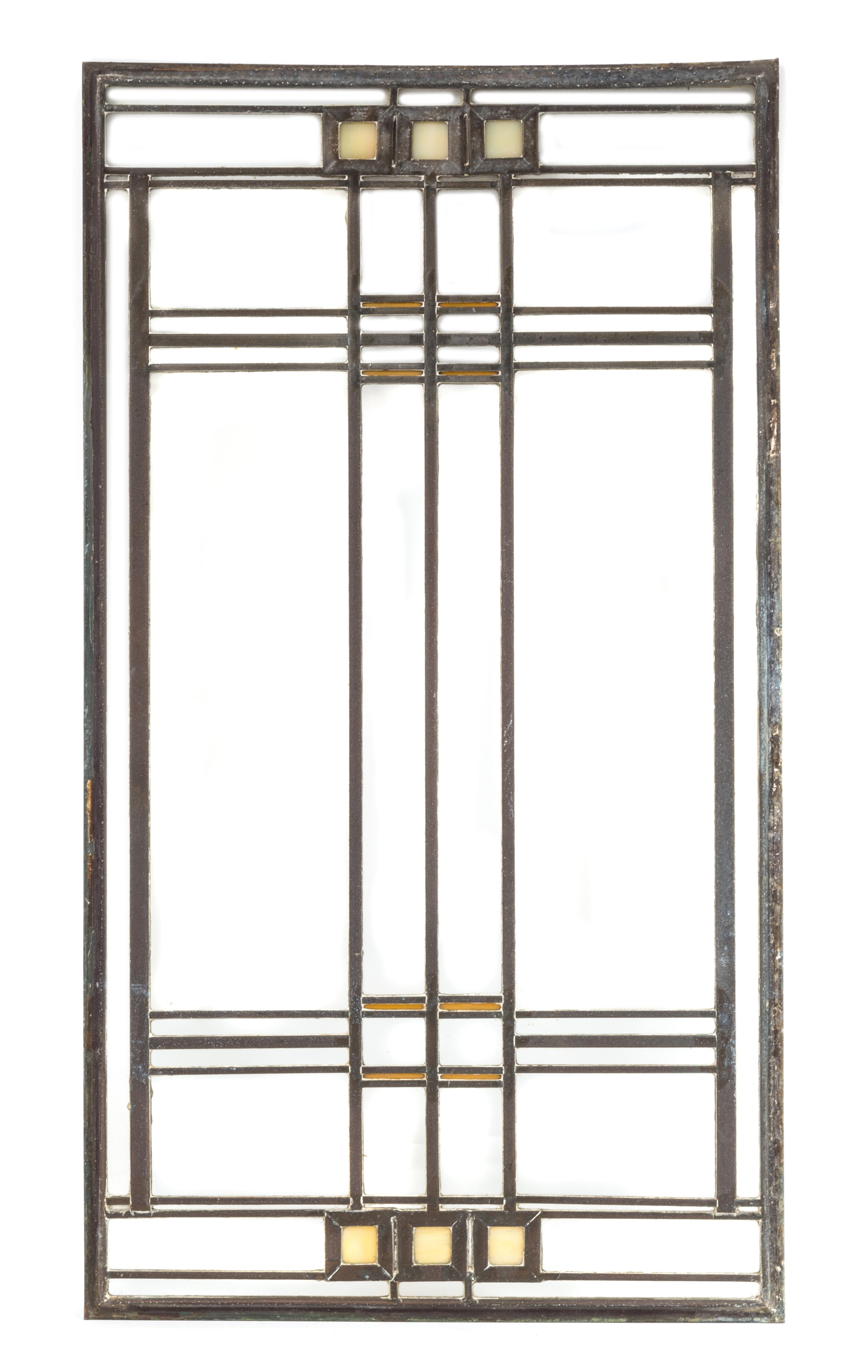 Frank Lloyd Wright, (American, 1867-1959), an interior family room window from the Avery Coonley House, Riverside, Illinois, 1908-1912