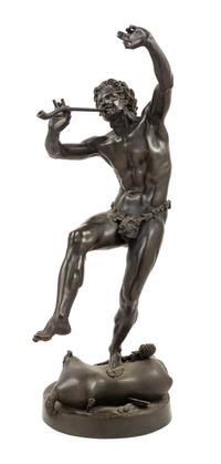 Eugene-Louis Lequesne, (French, 1815-1877), Faune dansant