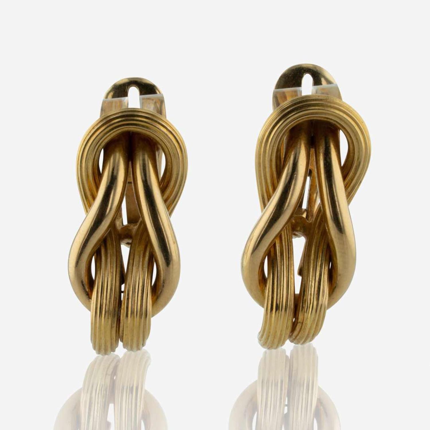 Ilias Lalaounis Hercules Knot Earrings