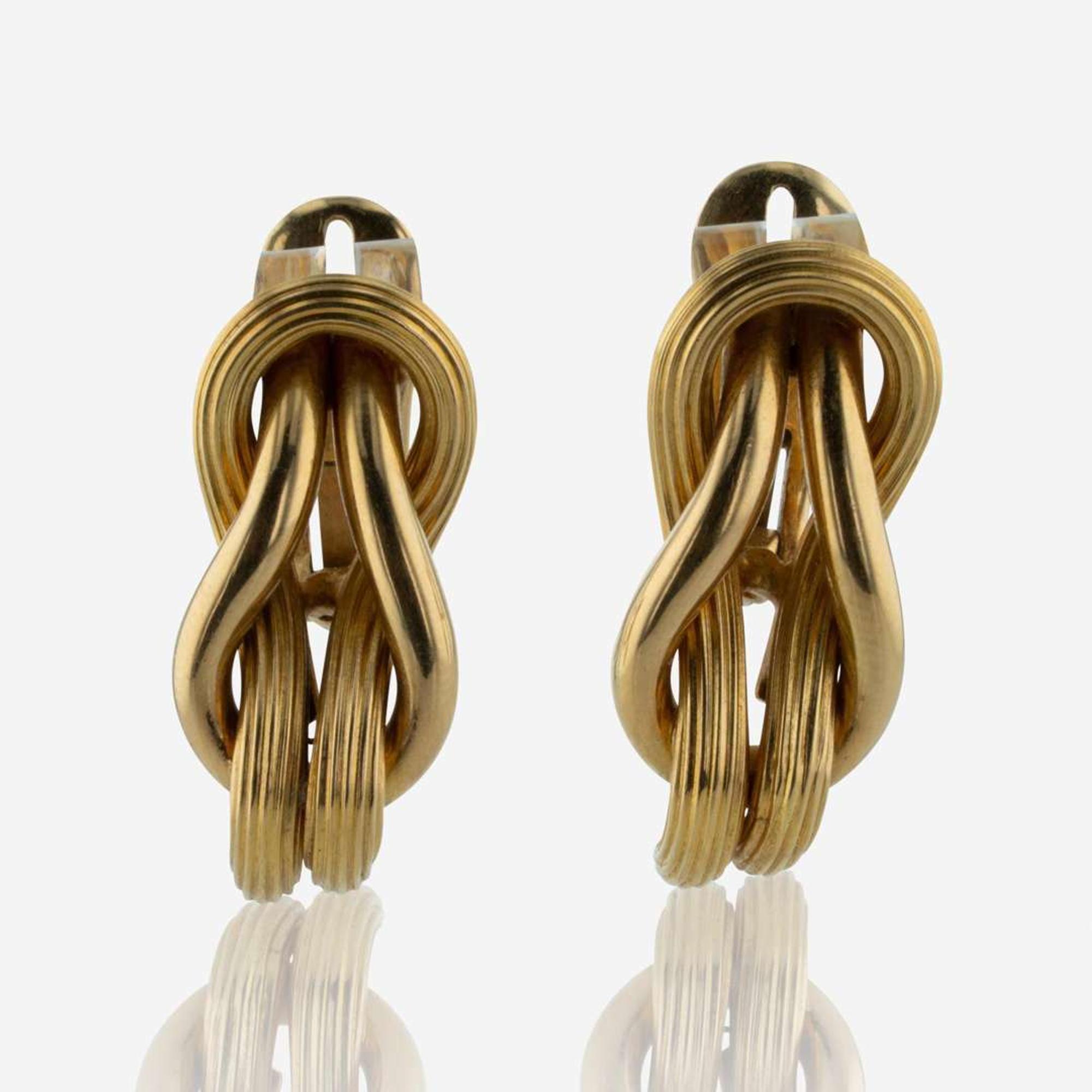 Ilias Lalaounis Hercules Knot Earrings