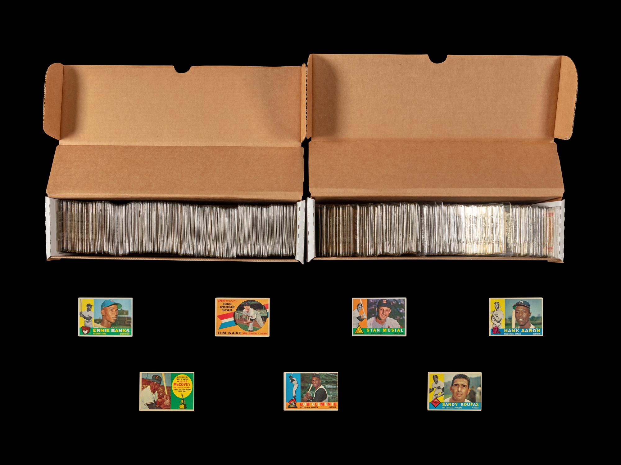 A Near Set of 1960 Topps Baseball Cards (567/572)