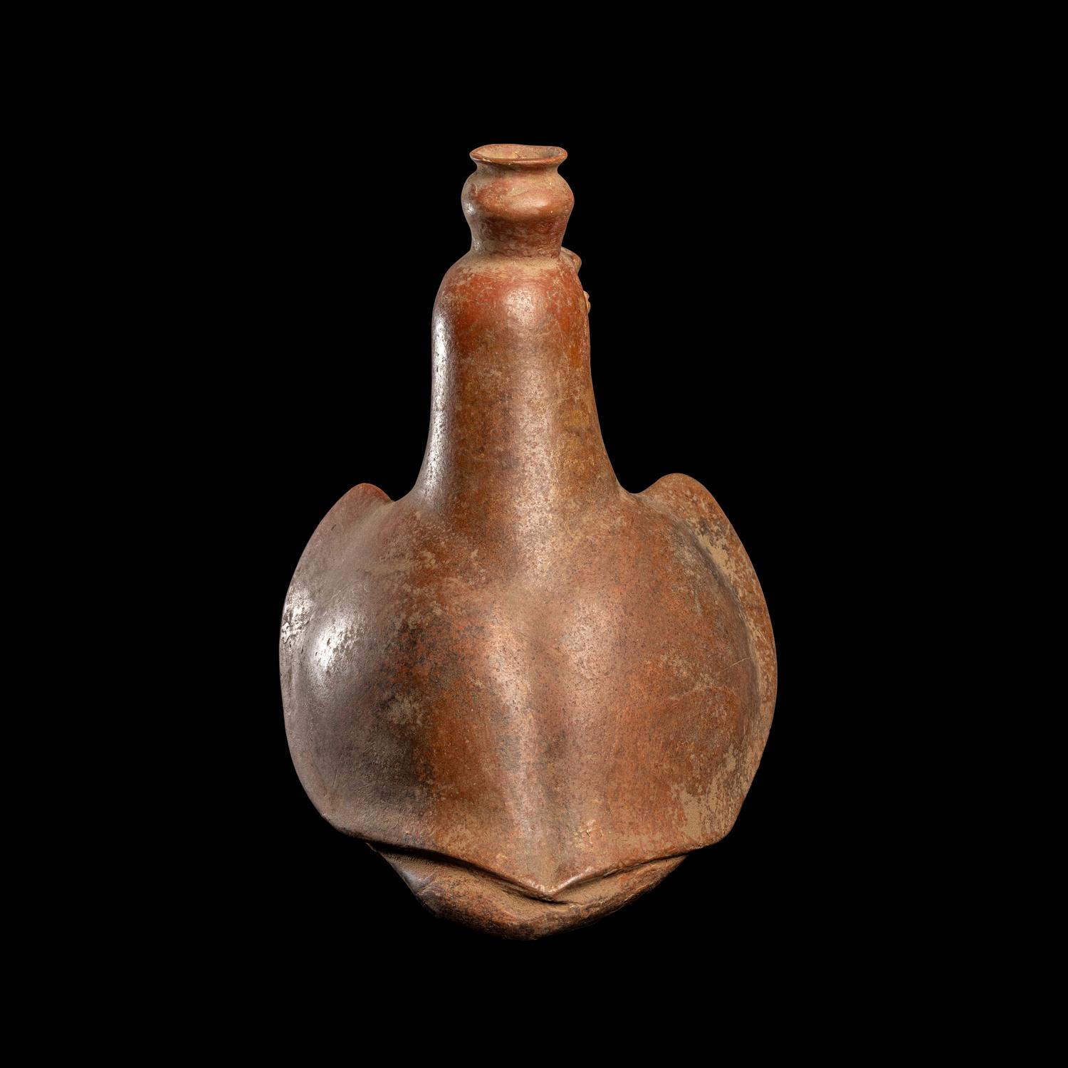 A Colima Terracotta Parrot Vessel