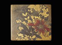 A Japanese black, gold and red-lacquered four-tier picnic box 日本四層紅金漆盒