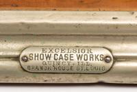 A Pair of Excelsior Show Case Works Metal Frame Countertop Display Cases