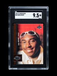 A 1996-97 Upper Deck Kobe Bryant Rookie Basketball Card No. 58 (SGC 9.5 MT+)