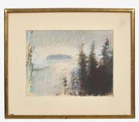 Wolf Kahn (American/German, 1927-2020) - Lifting Fog