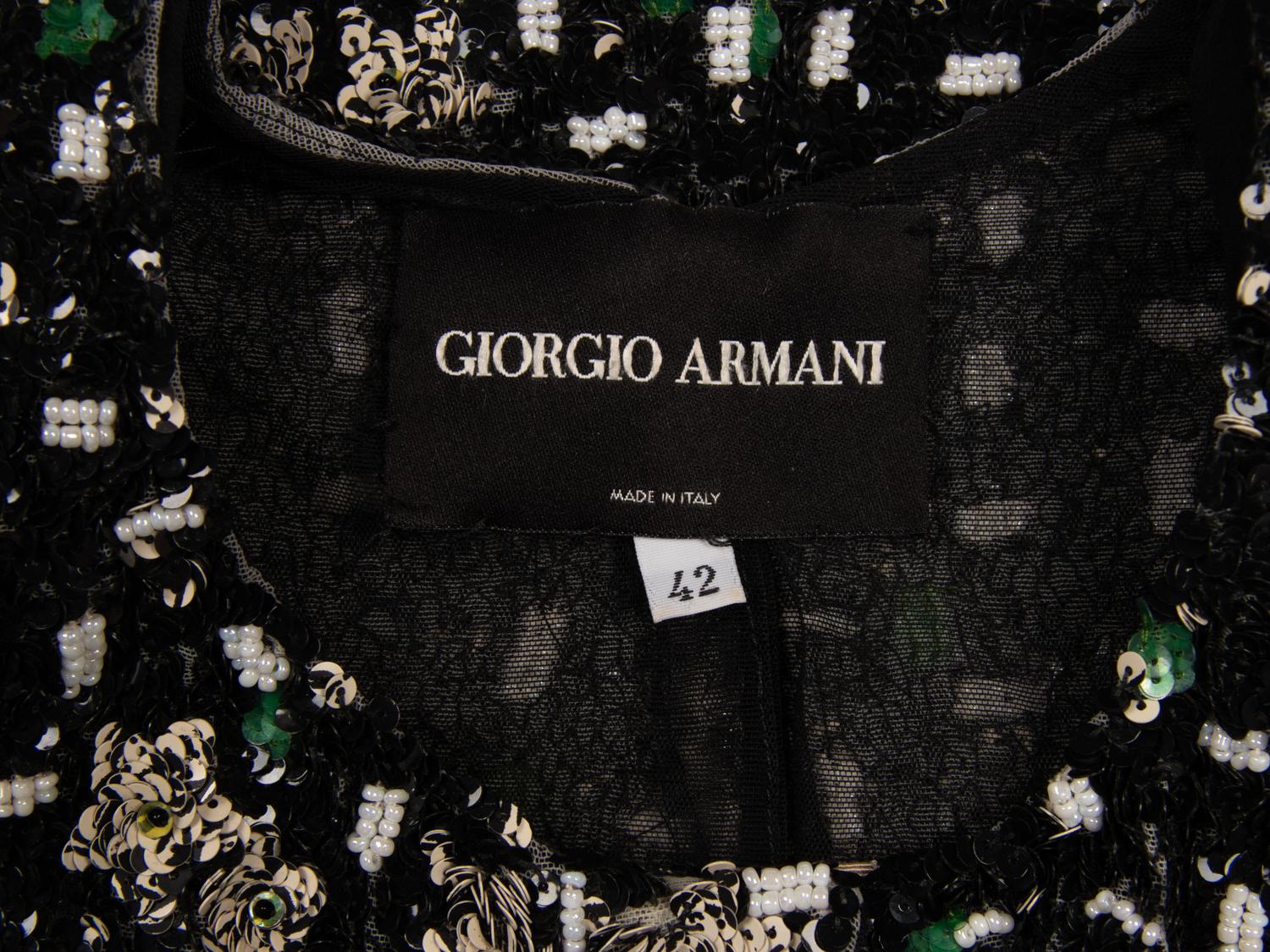 GIORGIO ARMANI, FULLY SEQUINED EVENING JACKET