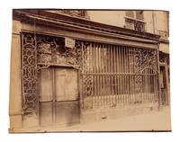 A group of three photographs ( Grille du Cabaret, 34 quai de l'Hôtel de Ville , 1900; Grille, rue de Turenne , 1922; Balcon, [15] rue du Petit Pont , 1913)