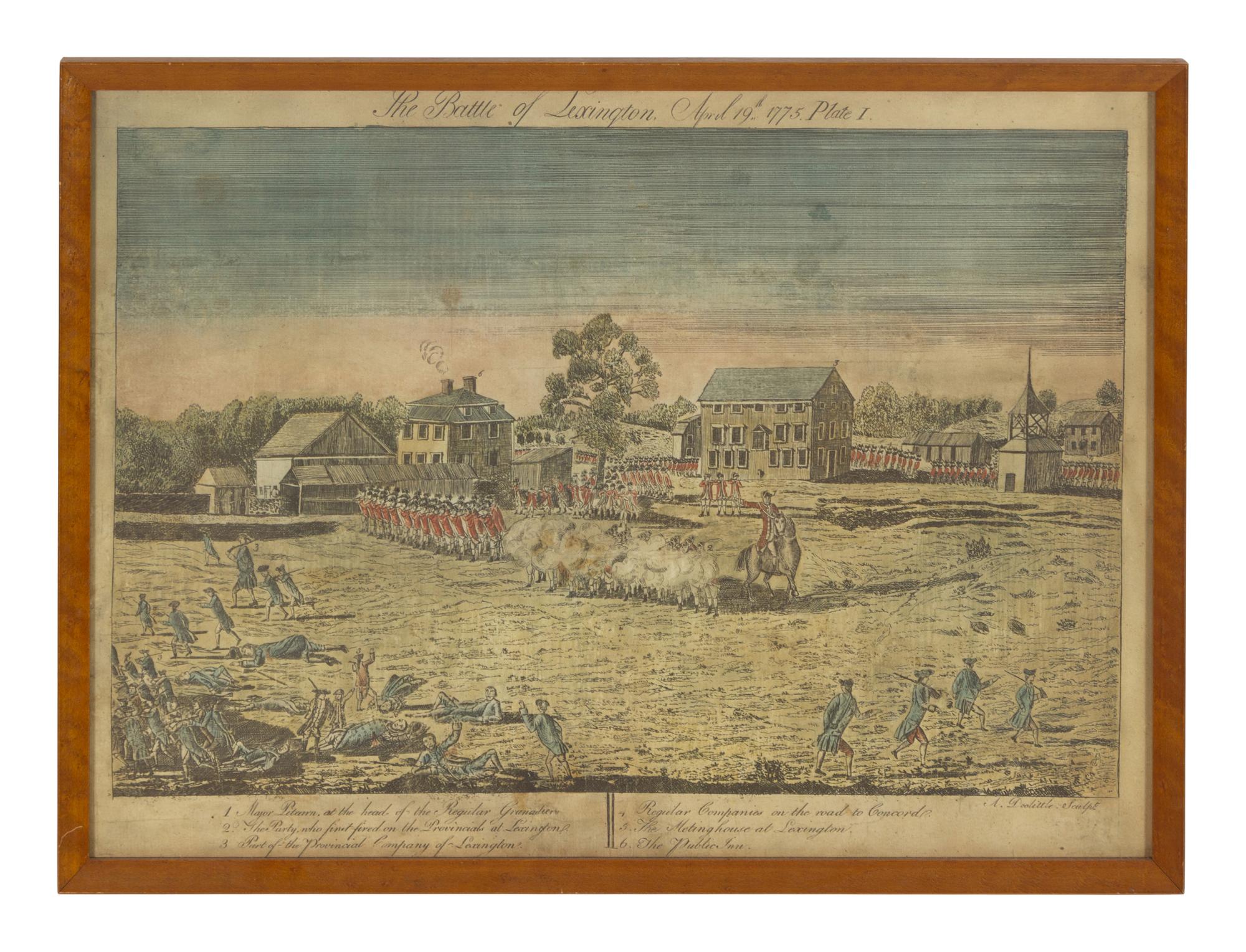 A Set of Four American Colored Prints