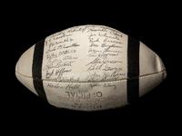 A 1956 Chicago Bears Team Signed Autograph Wilson Football With 40 Signatures, Including Four Hall of Famers (BAS Beckett Authentication Services Certified),