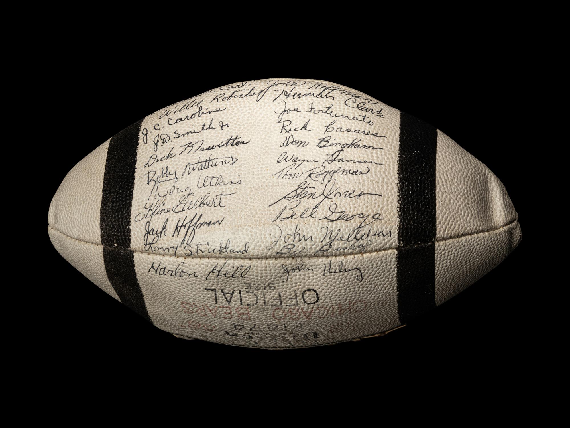 A 1956 Chicago Bears Team Signed Autograph Wilson Football With 40 Signatures, Including Four Hall of Famers (BAS Beckett Authentication Services Certified),