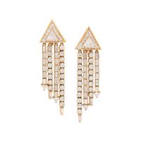 YELLOW GOLD AND DIAMOND EARCLIPS