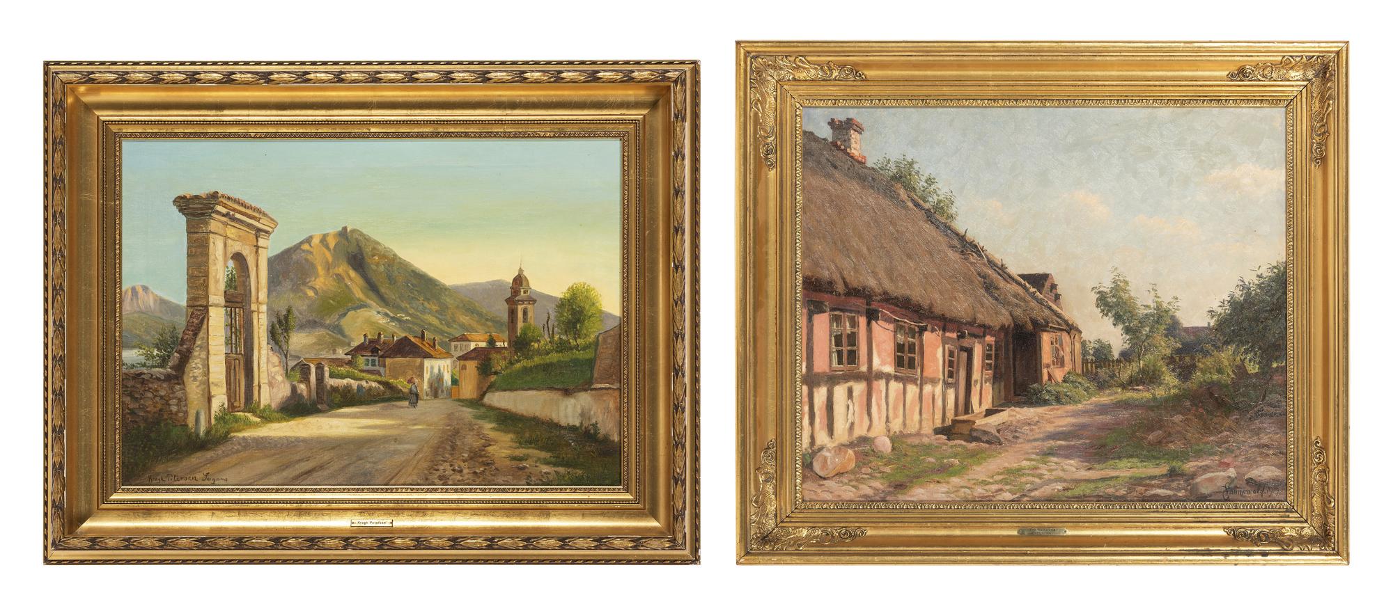 Two Danish Village Scenes