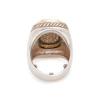 DAVID YURMAN, YELLOW GOLD, SILVER AND DIAMOND RING