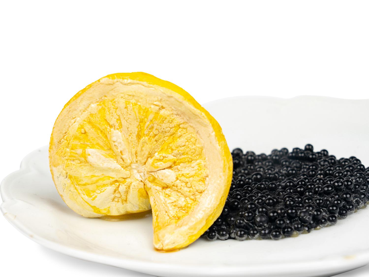 A Chrstine Viennet Lemon and Caviar Dish