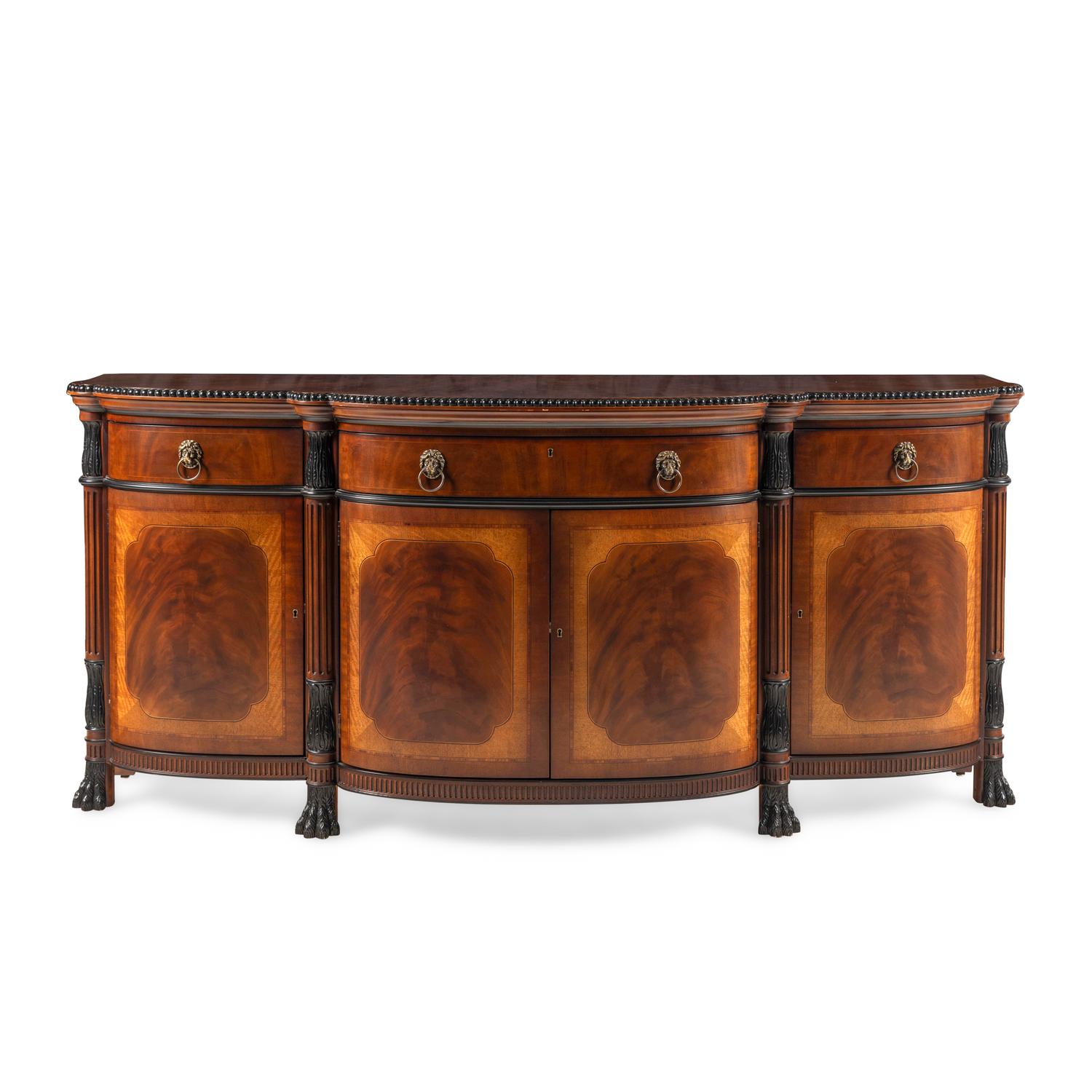 An E J Victor Part Ebonized Mahogany Sideboard