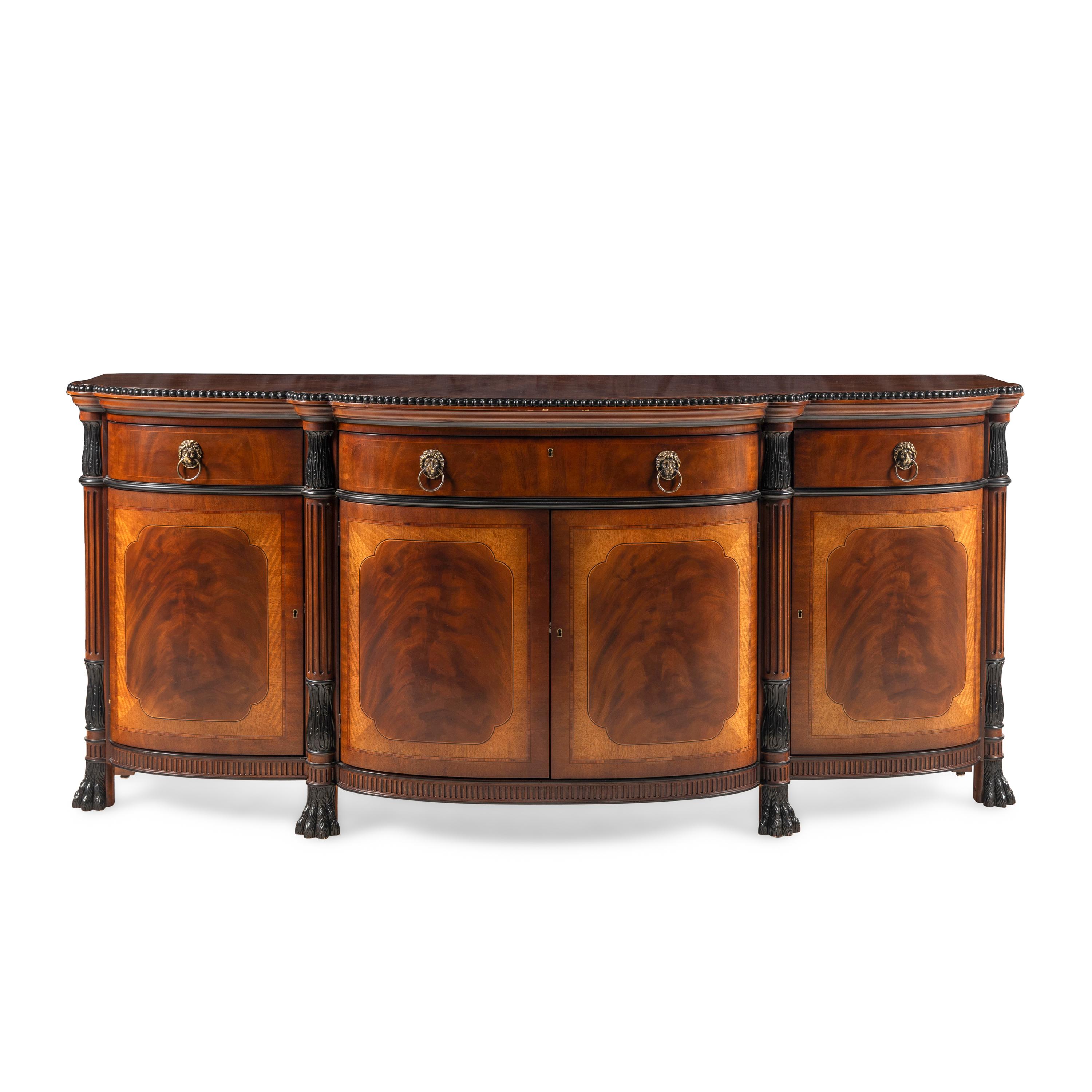 An E J Victor Part Ebonized Mahogany Sideboard