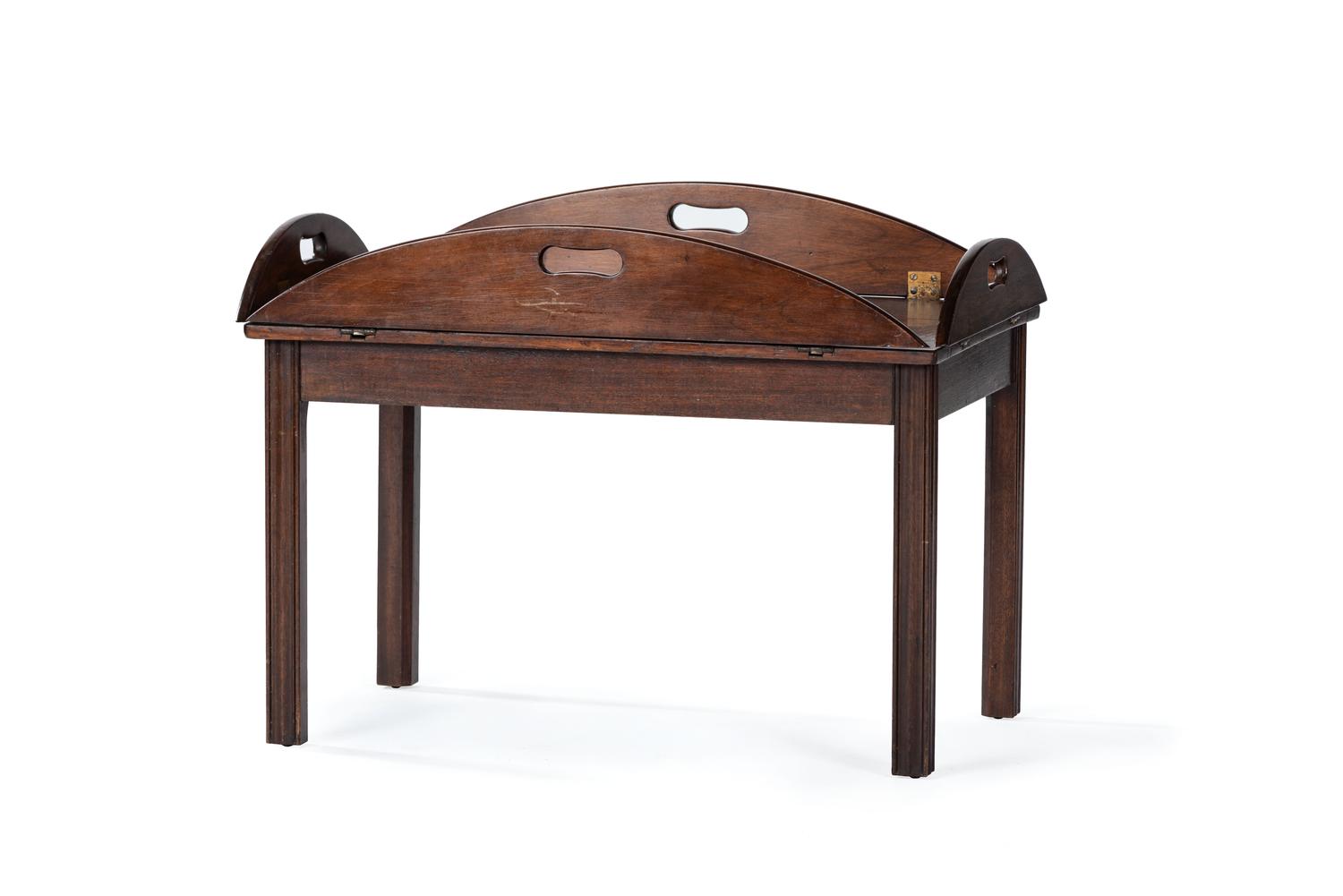 A Mahogany Hinged Butler's Tray Table