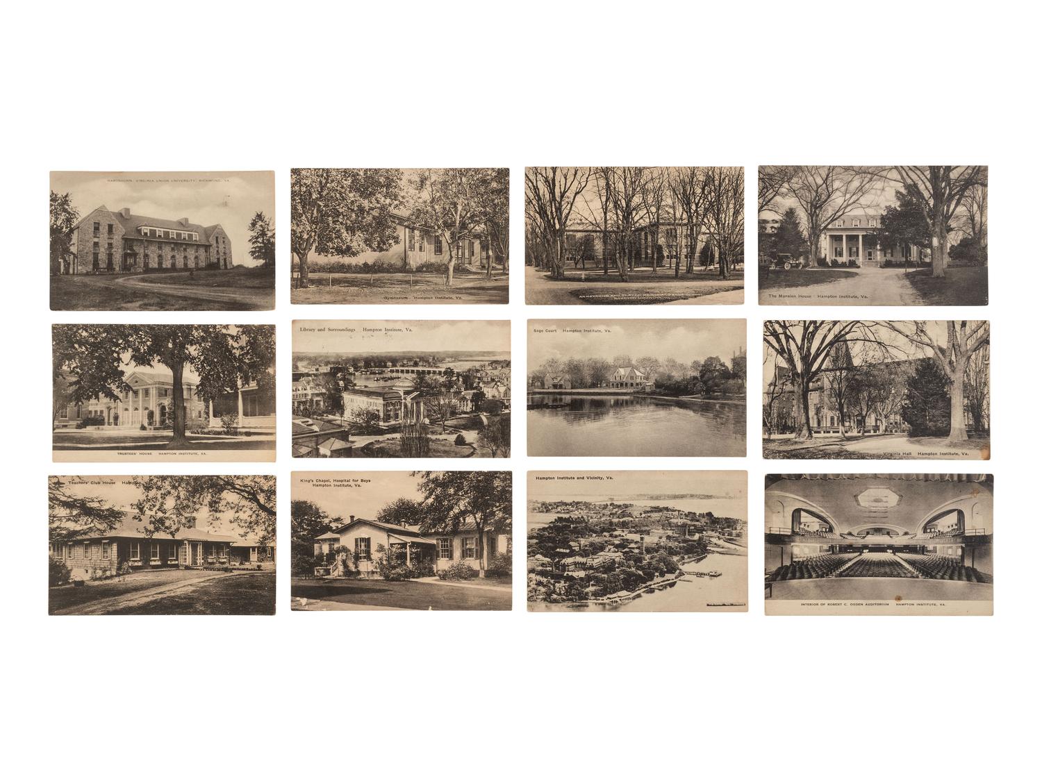 [EDUCATION]. A small collection of items related to Hampton Normal and Agricultural Institute in Virginia including a diploma signed by William H. TAFT.