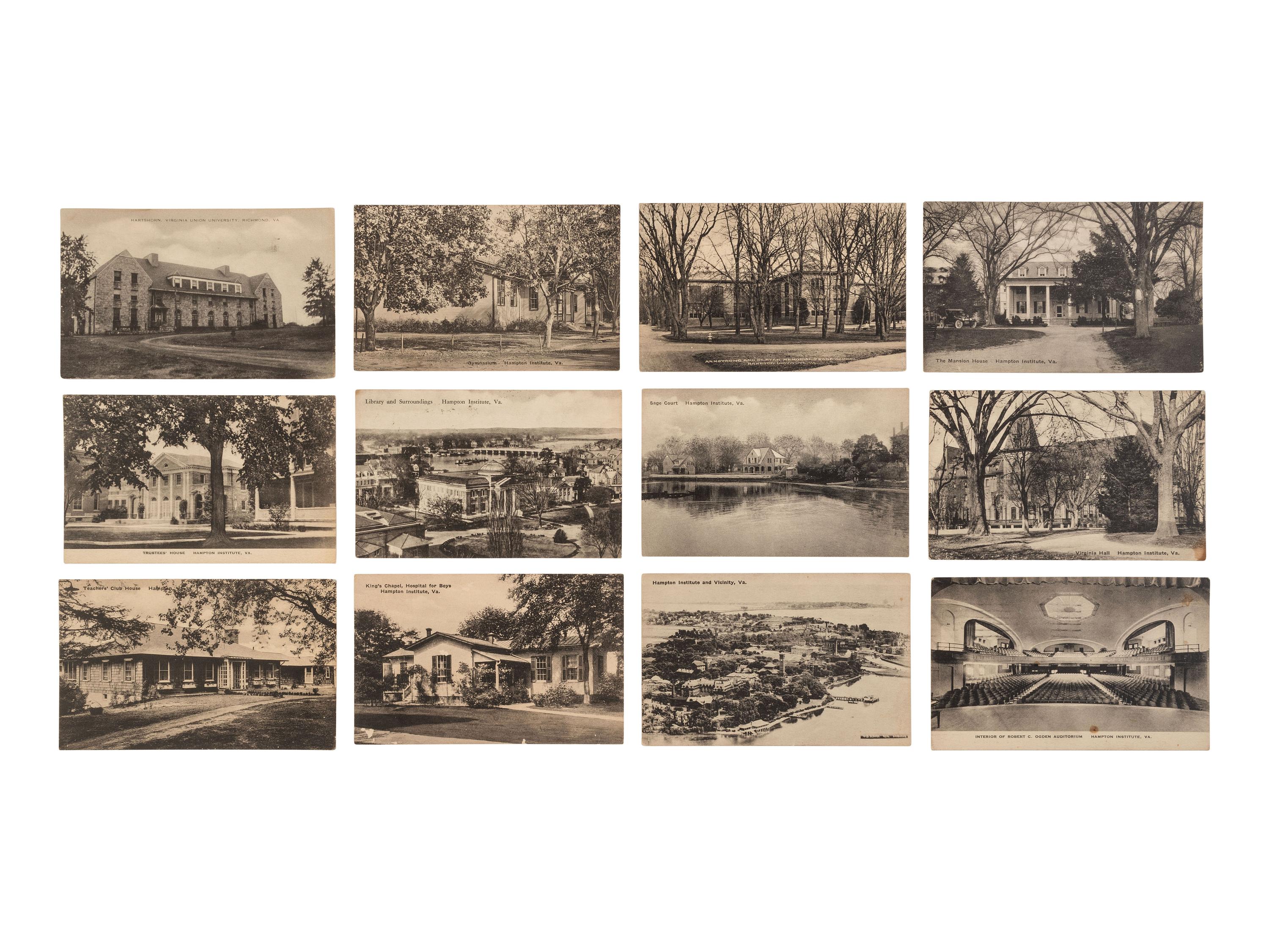 [EDUCATION]. A small collection of items related to Hampton Normal and Agricultural Institute in Virginia including a diploma signed by William H. TAFT.
