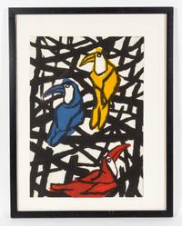 Moujo Scott, (20th century), Hornbills, 2005