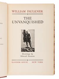 FAULKNER, William (1897-1962). The Unvanquished . New York: Random House, 1938.