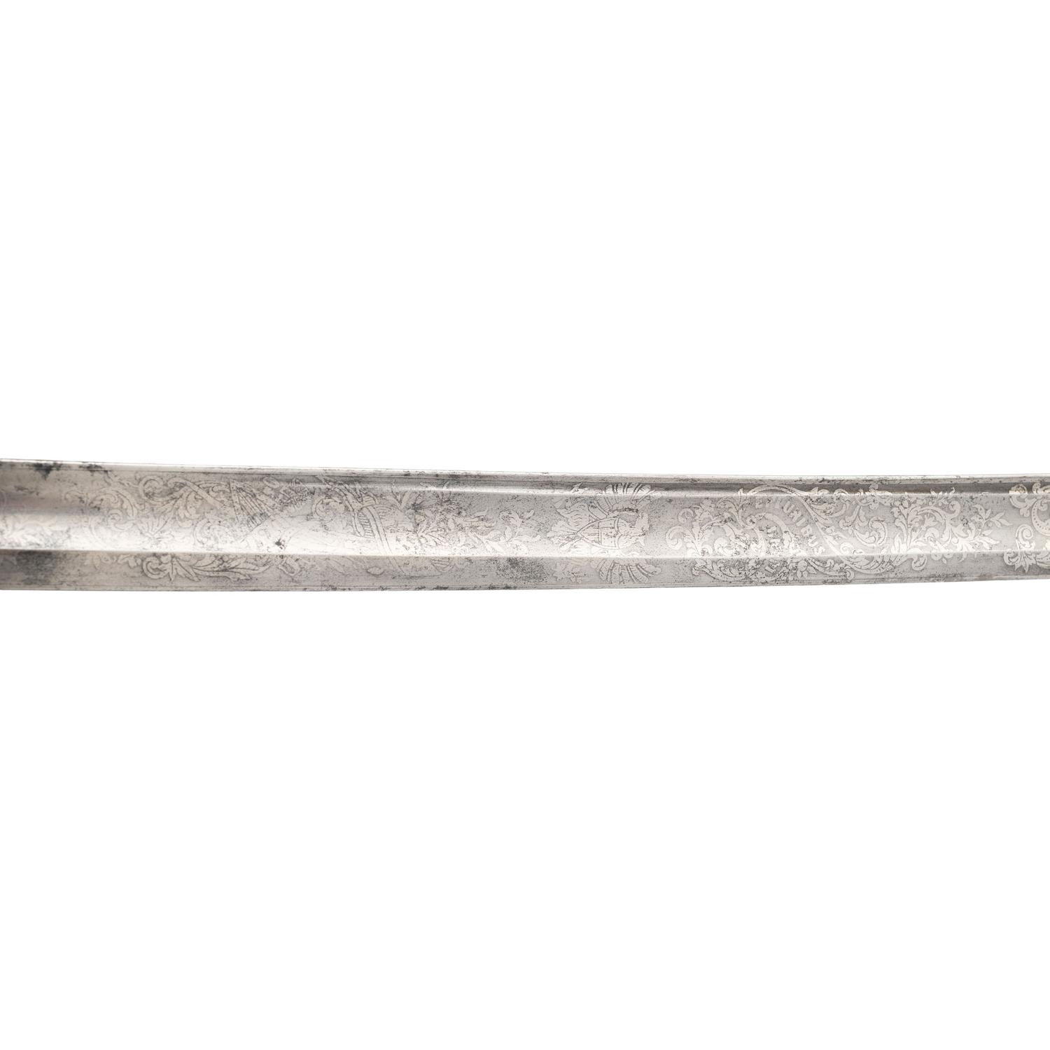 S&K Model 1850 Foot Officers Sword Presented to Sergeant Major (Capt.) George Smith - 7th NJ Infantry - WIA at Chancellorsville