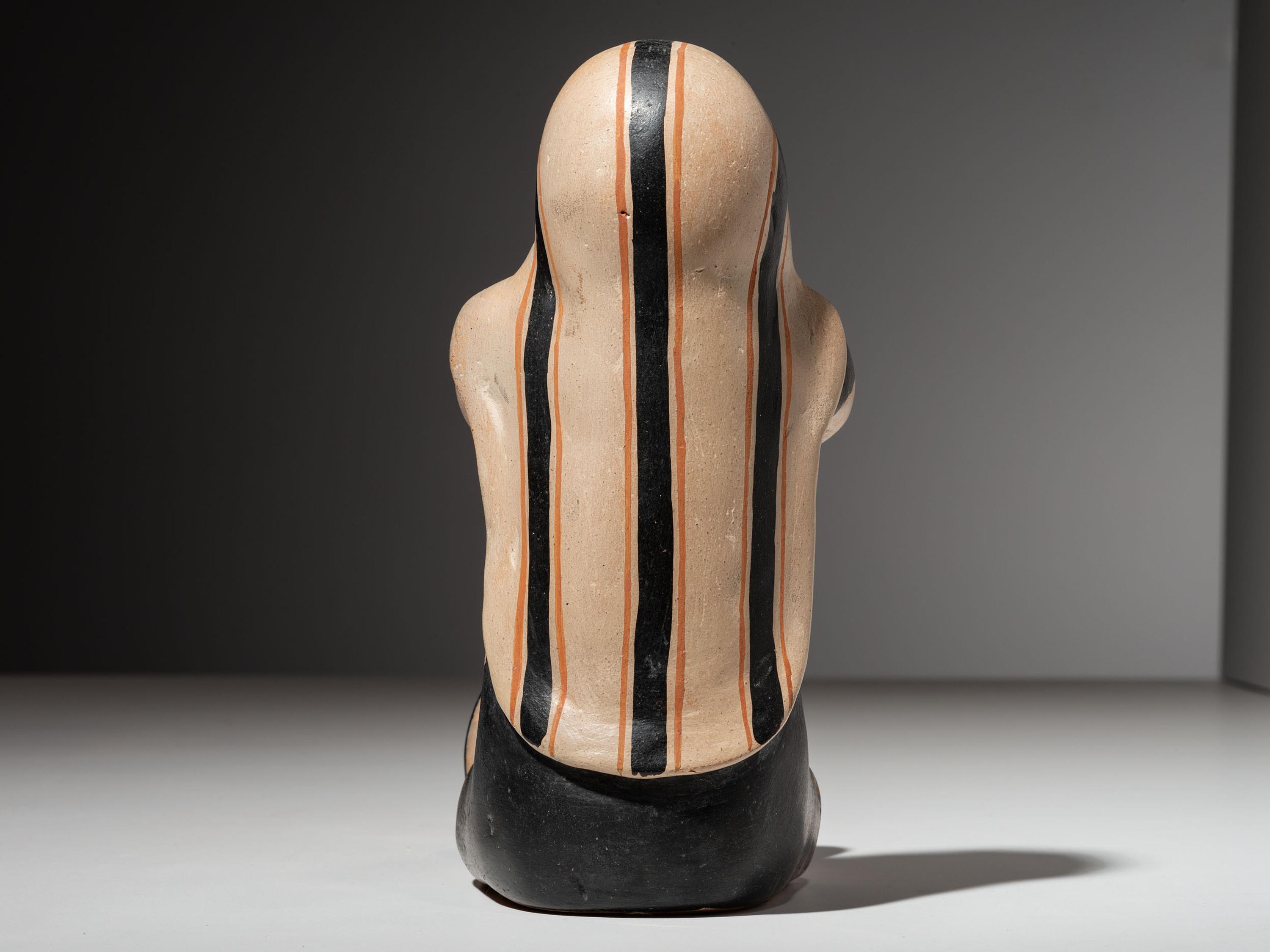 Pottery Singer, with Baby