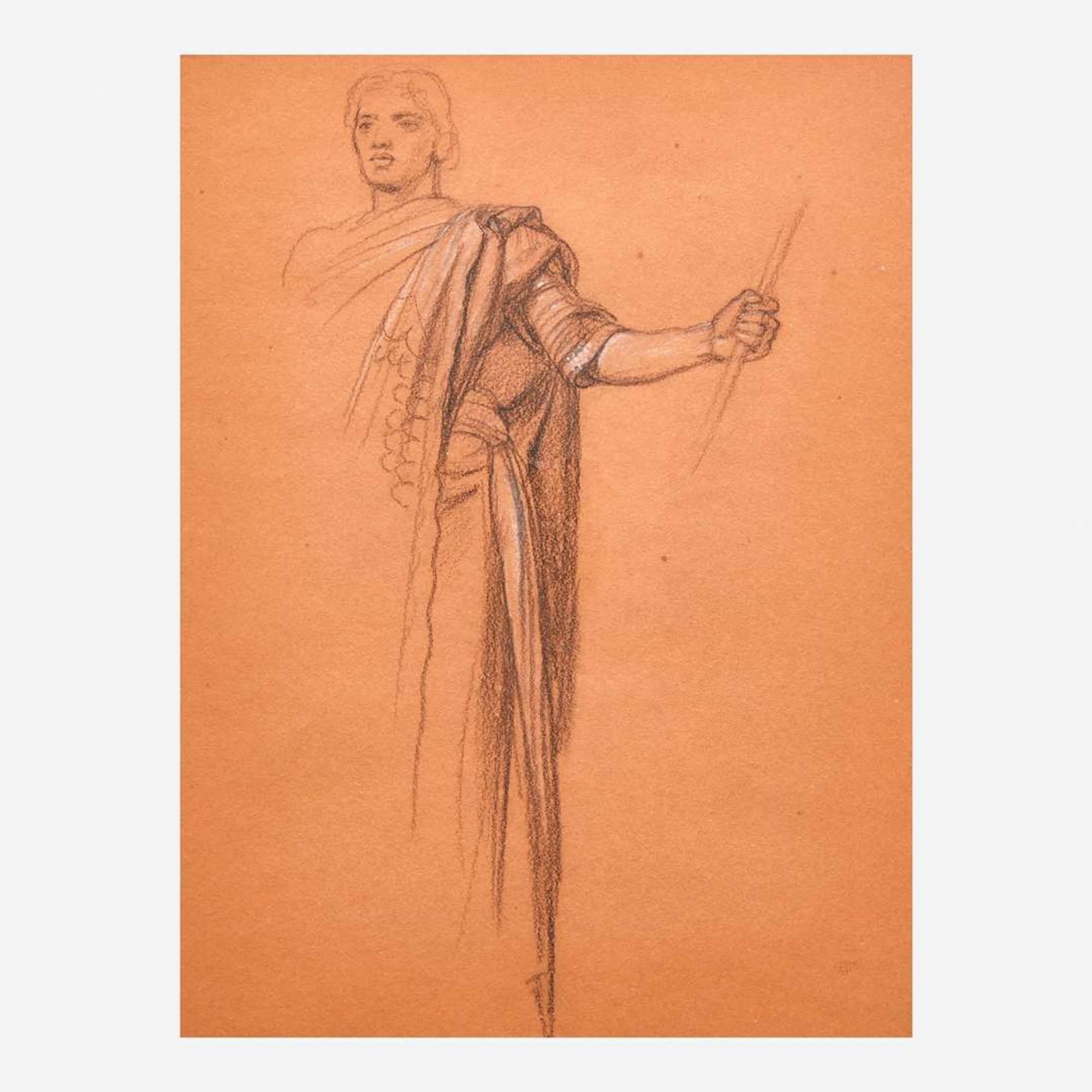 Edward John Poynter (British, 1836-1919) Study for the Dance of Sheba