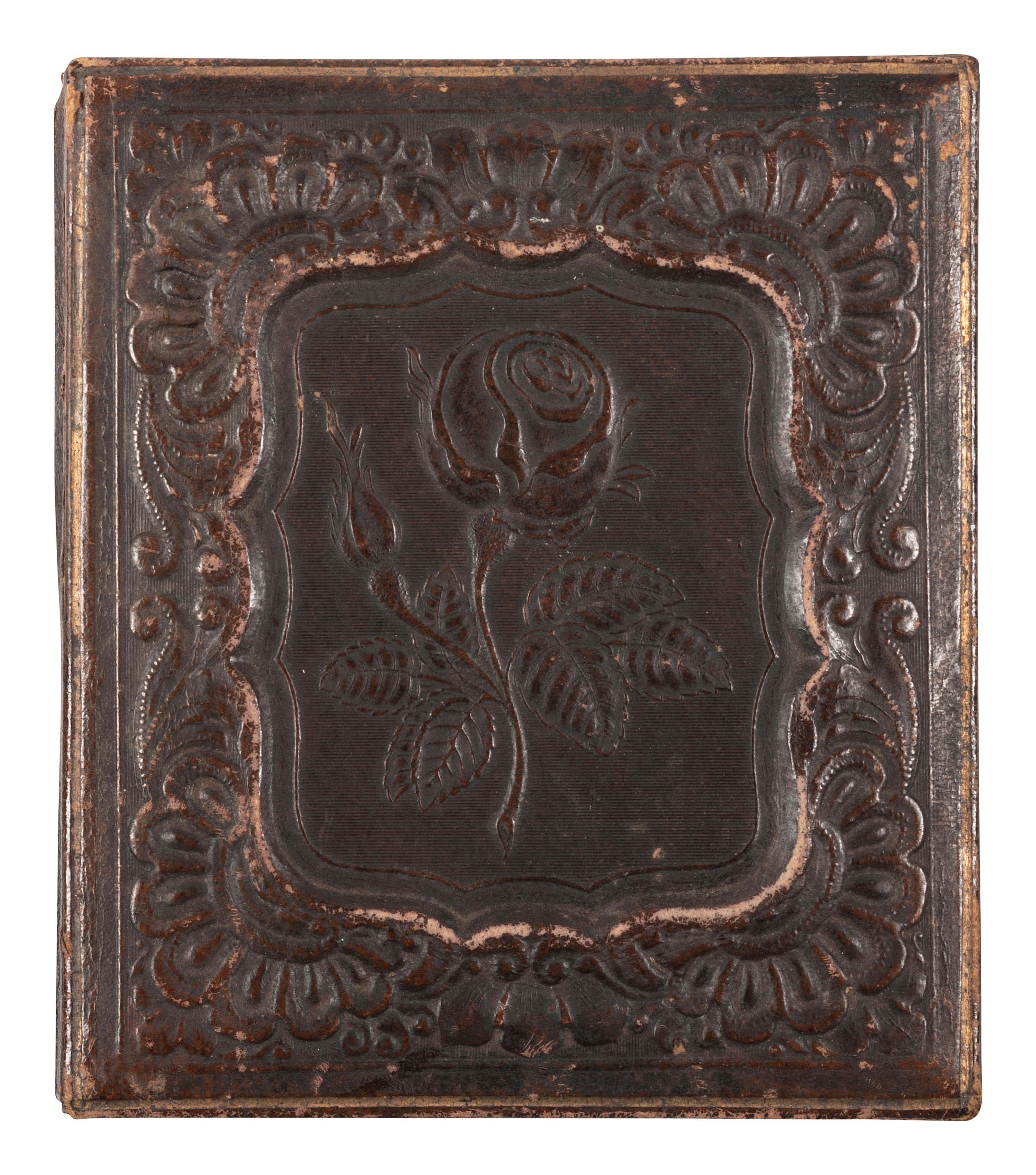 [EARLY PHOTOGRAPHY]. Sixth plate daguerreotype featuring a young girl on a hobby horse.